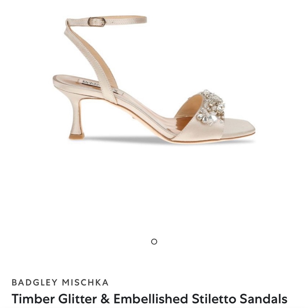 Badgley Mischka Timber Glitter & Embellished Sandals